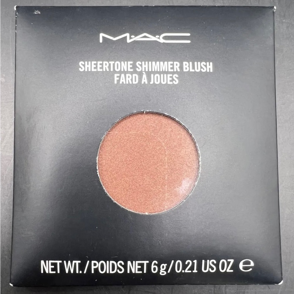 New MAC Sheertone Shimmer Blush Pro Palette Refill Pan Sweet As Cocoa